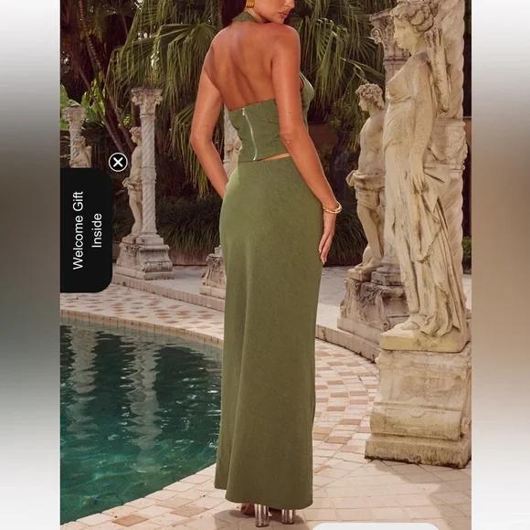 Runaway The Label NWT Tanzia Top & Maxi Skirt Set - Picture 10 of 10